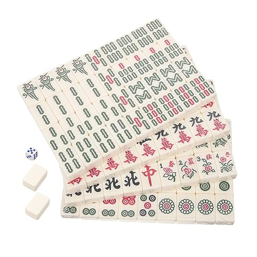 Gogogmee 1 Set Mini Spielzeug Kleines Mahjong Set Mahjong Reisespielzeug Lustiges Mahjong Spielzeug Harz von Gogogmee