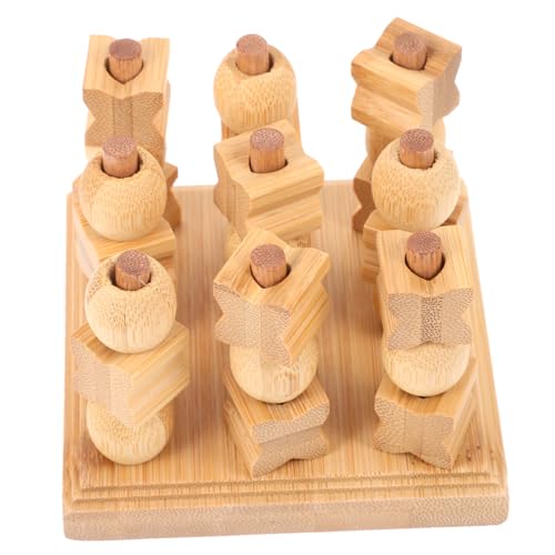 Gogogmee 1 Set Schwerkraft Klassisches Brettspiel Wood Toe Holzbrettspiele Xo Brettspiele Toe Game Xo Familienspiele Board Toe Wooden Toe Toe Brettspiel Xo Spiel von Gogogmee