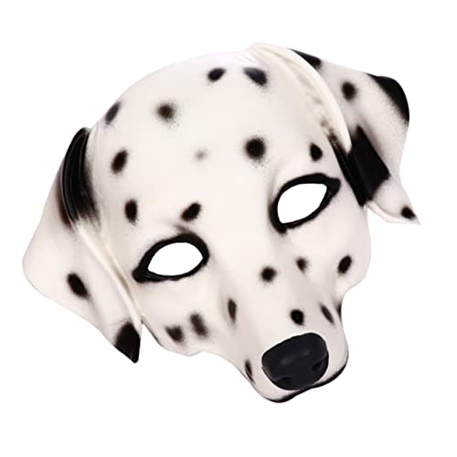 Gogogmee 1 Stück Dalmatiner-Maske Abschlussball-Maske Maskerade-Kleid Foto-Requisiten Aniaml-Kostüm Cosplay Tier-Kopfbedeckung Dalmatiner-Hund-Kopfbedeckung Tiermaske von Gogogmee
