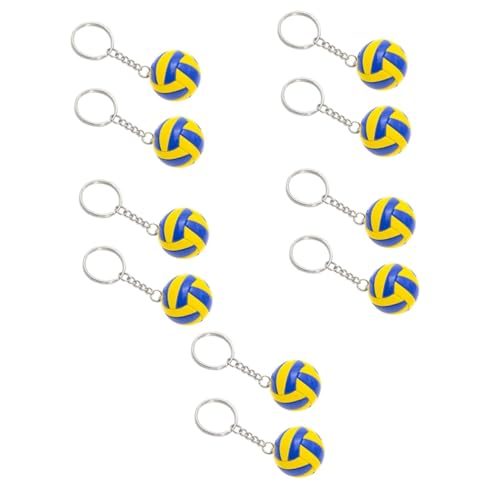 Gogogmee 10 Stk Volleyball-modellspielzeug Dekorativer Volleyball-schlüsselanhänger Sportwettbewerb 3d-sport-schlüsselanhänger Multifunktionaler Taschenanhänger Fußballsachen Auto Legierung von Gogogmee