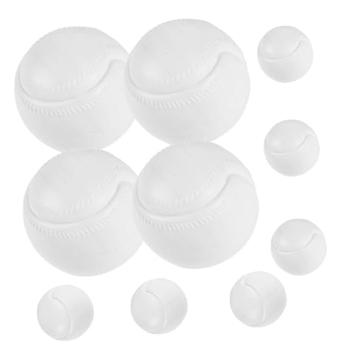 Gogogmee 10 Stück Hohle Plastikbälle Baseballbälle Kleines Baseball Spielzeug Mini Baseball Kinder Baseballspiel Ozeanbälle Im Freien Baseball Spielzeug Hartplastik Baseball Kleine von Gogogmee