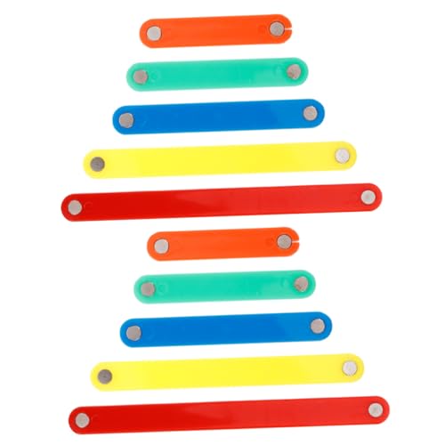Gogogmee 10 Stück Magnetische Bausteine Teiliges Bunte Lernstreifen für Geometrische Formen BAU Pädagogisches Montessori für Mathematischer Fähigkeiten und Hand Auge Koordination Gogogmee 10 Stück Magnetische Bausteine Teiliges Bunte Lernstreifen für Geometrische Formen BAU Pädagogisches Montessori für Mathematischer Fähigkeiten und Hand Auge Koordination von Gogogmee