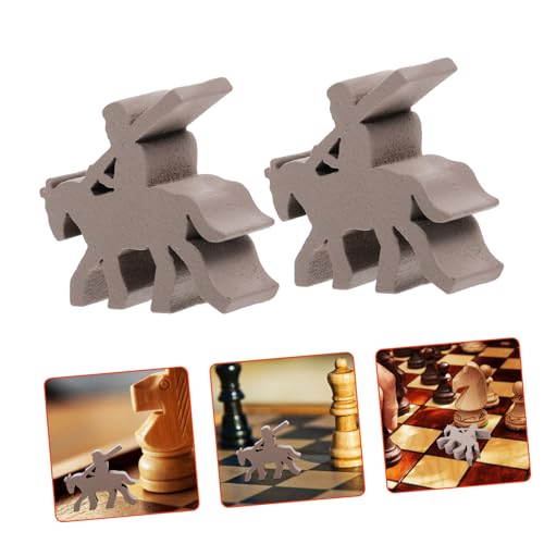 Gogogmee 10 Stück Schachfiguren Tischmarker Schach Ersatzschach Für Brettspiel Brettspiel Schachspiel Bauern Schachbrett Zubehör Token Für Brett Graues Holz von Gogogmee