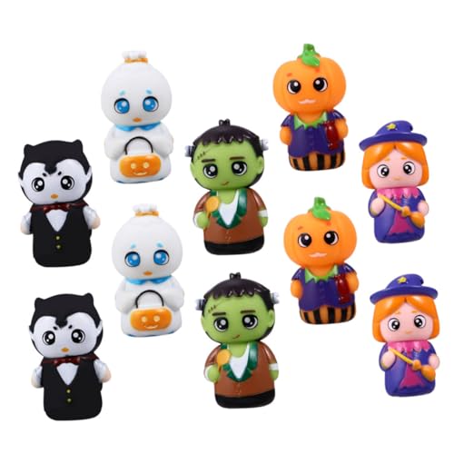 Gogogmee 10 Stück Teiliges Fingerpuppen Halloween Cartoon Handpuppen für Interaktives Fingerspielzeug Kleine Handpuppen für Kreatives Rollenspiel Eltern Junge Mädchen Kommunikation Gogogmee 10 Stück Teiliges Fingerpuppen Halloween Cartoon Handpuppen für Interaktives Fingerspielzeug Kleine Handpuppen für Kreatives Rollenspiel Eltern Junge Mädchen Kommunikation von Gogogmee