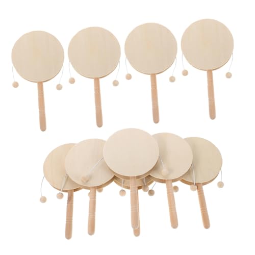 Gogogmee 10 Stück Teiliges Holz Rassel Trommel DIY Blanko Shaking Toy Percussion Instrument für Bemalen und Basteln Sicher und Langlebig für Kreative Kunst und Gruppenaktivitäten Gogogmee 10 Stück Teiliges Holz Rassel Trommel DIY Blanko Shaking Toy Percussion Instrument für Bemalen und Basteln Sicher und Langlebig für Kreative Kunst und Gruppenaktivitäten von Gogogmee