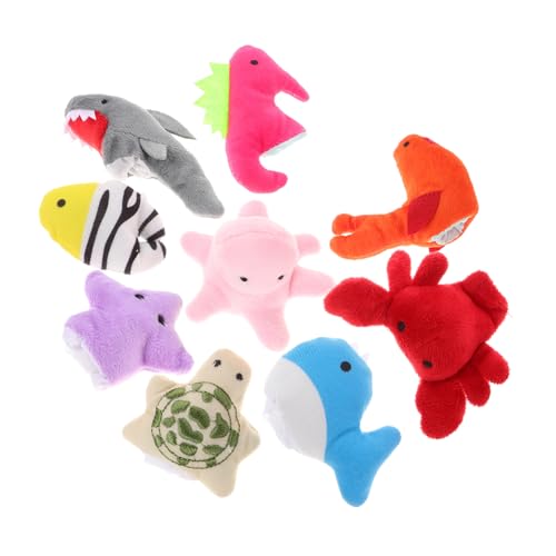 Gogogmee 10 Stück Teiliges Plüsch Fingerpuppen Meerestiere Niedliche Handspielzeuge für Interaktive Fingerpuppen mit Verschiedenen Tierdesigns Fördert Kreativität und Kommunikation Gogogmee 10 Stück Teiliges Plüsch Fingerpuppen Meerestiere Niedliche Handspielzeuge für Interaktive Fingerpuppen mit Verschiedenen Tierdesigns Fördert Kreativität und Kommunikation von Gogogmee