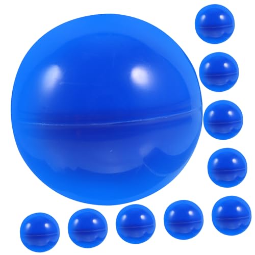 Gogogmee 100 STK Bälle Aktivität Lotteriemaschine Veranstaltungslotterie Hohl Spiel Lotteriekugeln Pitbälle Glücksmaschine Spiele Ball Aktivität Bingomaschine Mit Bällen Pongbälle Blau Blue von Gogogmee