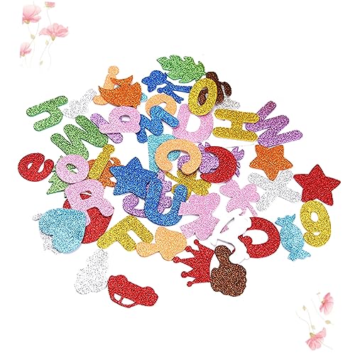 Gogogmee 100 Stück Eva Glitzer Alphabet Aufkleber Für Kinder Lustige Und Kreative Buchstabenaufkleber Pädagogisches Frühlernzubehör Dekorative Abziehbilder Für Kindergarten Und von Gogogmee