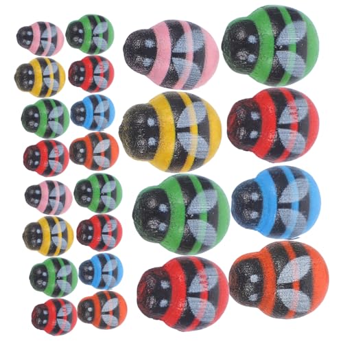 Gogogmee 100 Stück Holz Bienen Aufkleber Selbstklebend Stabile DIY Bienenverzierungen für Scrapbooking Shower Dekoration Bastelbedarf Bunte Handgefertigte Bienenmotive Gogogmee 100 Stück Holz Bienen Aufkleber Selbstklebend Stabile DIY Bienenverzierungen für Scrapbooking Shower Dekoration Bastelbedarf Bunte Handgefertigte Bienenmotive von Gogogmee