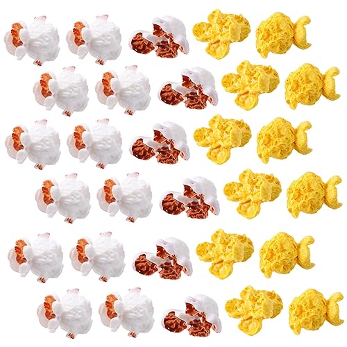 Gogogmee 100st Künstliches Popcorn Prop-Popcorn Simuliertes Popcorn Popcorn-Requisite Nachgemachte Popcorn-Dekoration Mini-lebensmittelspielzeug Küchenzubehör Vortäuschen Gefälscht Plastik von Gogogmee