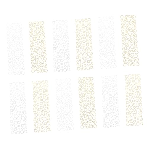 Gogogmee 12 Blatt Scrapbooking Sticker Teilig mit Gold und Silberrand DIY Dekorative Papieraufkleber für Fotoalbum Tagebuch und Bastelprojekte Selbstklebend Vielseitig Verwendbar Kompakt Gogogmee 12 Blatt Scrapbooking Sticker Teilig mit Gold und Silberrand DIY Dekorative Papieraufkleber für Fotoalbum Tagebuch und Bastelprojekte Selbstklebend Vielseitig Verwendbar Kompakt von Gogogmee