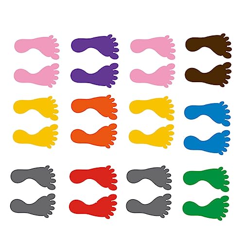Gogogmee 12 Paare Fußabdruck Aufkleber Selbstklebend Dicke Fußabdrücke Bodenaufkleber Für Innen Außen Kinderzimmer Dekoration Bunte Fußabdruck Klebefolie Gogogmee 12 Paare Fußabdruck Aufkleber Selbstklebend Dicke Fußabdrücke Bodenaufkleber Für Innen Außen Kinderzimmer Dekoration Bunte Fußabdruck Klebefolie von Gogogmee
