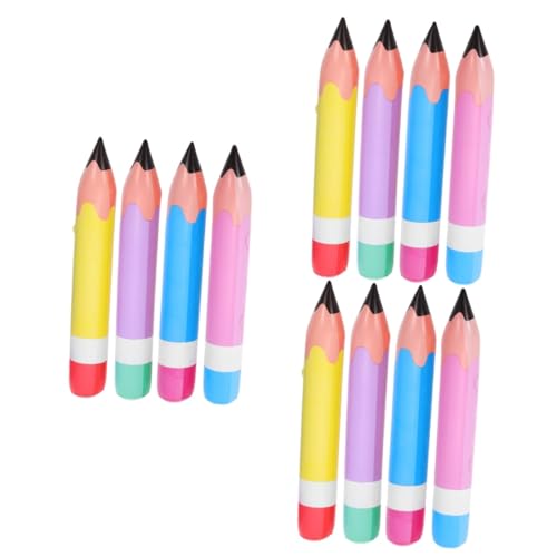 Gogogmee 12 Stk aufblasbarer Bleistift Geburtstagsparty Spielzeug Klassenzimmerdekoration große Bleistift-Requisiten Bleistifte aufblasen Ballonstift Gunst der Schulparty Partyzubehör PVC von Gogogmee