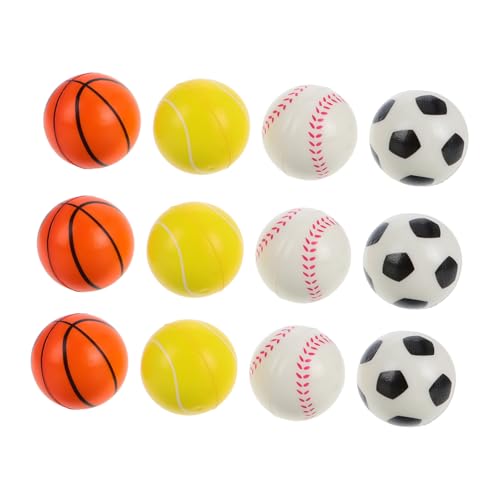 Gogogmee 12 Stück Teiliges Mini Schaumstoff mit Basketball Baseball Fußball Tennis Weiche PU Stressbälle Vielseitige Party Favors und Entspannungsbälle für Erwachsene Gogogmee 12 Stück Teiliges Mini Schaumstoff mit Basketball Baseball Fußball Tennis Weiche PU Stressbälle Vielseitige Party Favors und Entspannungsbälle für Erwachsene von Gogogmee