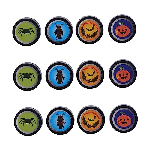 Gogogmee 12 Teiliges Set Aus Kunststoff Mit Gruseligem Süßes Oder Saures Stempel Kinderspielzeug Halloween Stempelspielzeug von Gogogmee