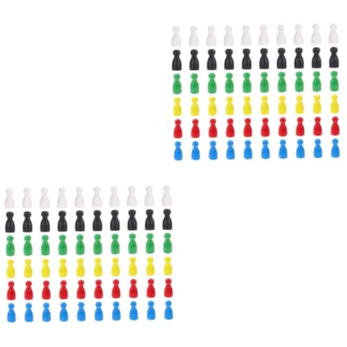 Gogogmee 120 Stück Stück Spielzubehör Spielkomponente Token für Brettspiele Zubehör für Strategiespiele Zubehör für Brettspiele Spielfiguren Tischmarker Spielmarken Brettspiele Bauern Holz von Gogogmee