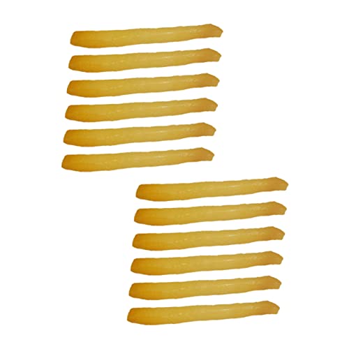 Gogogmee 12St Simulation Pommes Frites gefälschte Pommes Frites Essensrequisiten Pommes-Modell Plastik Chips wohnungsdeko Pommes frittes Modelle realistische Chips Chips-Food-Modell PVC von Gogogmee