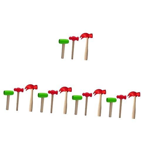 Gogogmee 15 STK simulierter Kleiner Holzhammer vorgeben, Hämmer zu Spielen Mini-Hammer-Spielzeug kleine schlagende Spielsachen Kleiner Hammer kleine Hammerspielzeuge Kinderspielzeug Plastik von Gogogmee