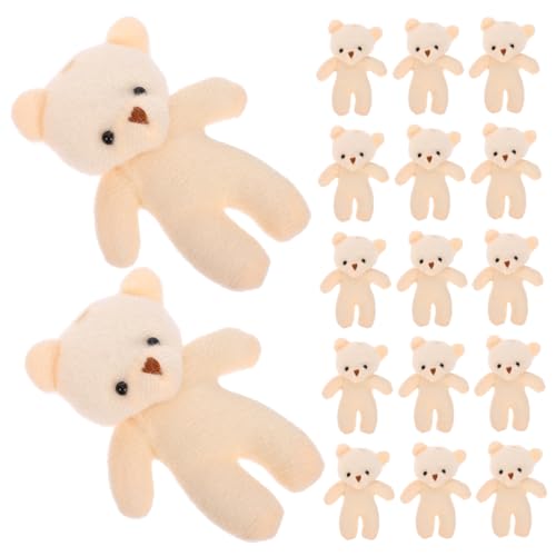 Gogogmee 18 STK Mini-Puppe kuschelbären Little Bear Geschenkidee Plüschbärchen kleine Plüschbären Plüsch gefüllte Bärenpuppe schöne Bärendekoration Aufhängen von Bärenfiguren PP Baumwolle von Gogogmee