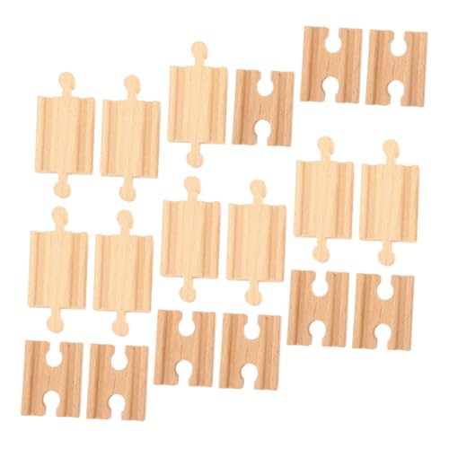 Gogogmee 18 Stück Teiliges Holzeisenbahn Erweiterungsset Holzschienen Zubehör Schienen aus Holz für Jungen Mädchen Ab Jahren und Kreativität Gogogmee 18 Stück Teiliges Holzeisenbahn Erweiterungsset Holzschienen Zubehör Schienen aus Holz für Jungen Mädchen Ab Jahren und Kreativität von Gogogmee