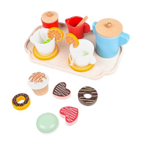 Gogogmee 1Satz Holz Nachmittagstee für Kleinkinder Teiliges Dessert für Kreative Teepartys und Rollenspiele Sicher und Langlebig für Spielküche Gogogmee 1Satz Holz Nachmittagstee für Kleinkinder Teiliges Dessert für Kreative Teepartys und Rollenspiele Sicher und Langlebig für Spielküche von Gogogmee