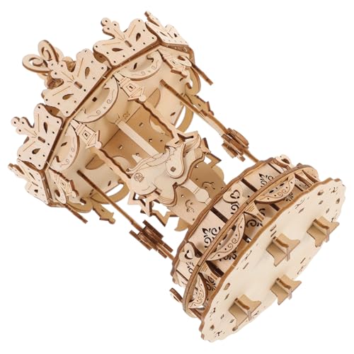 Gogogmee 1Satz Holzpuzzle Modell Karussell DIY Bastelset für Kreatives Puzzle Kreativität und Geschicklichkeit Ab Jahren für Zuhause und Büro Gogogmee 1Satz Holzpuzzle Modell Karussell DIY Bastelset für Kreatives Puzzle Kreativität und Geschicklichkeit Ab Jahren für Zuhause und Büro von Gogogmee