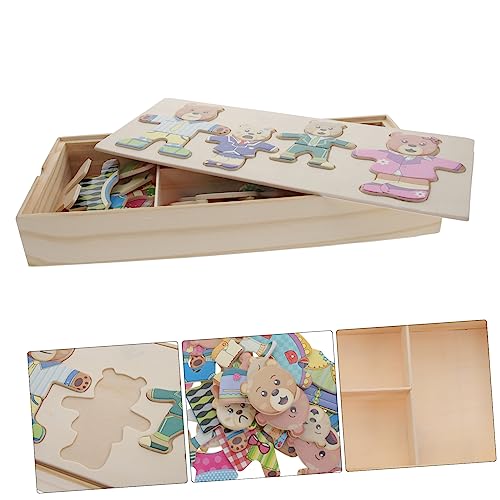 Gogogmee Tierpuzzle aus Holz für Kinder Pädagogisches Spielzeug Wechselkleidung Tiermotiv Kreatives Holzpuzzle für Kleinkinder Lustiges und Lehrreiches Puzzle Gogogmee Tierpuzzle aus Holz für Kinder Pädagogisches Spielzeug Wechselkleidung Tiermotiv Kreatives Holzpuzzle für Kleinkinder Lustiges und Lehrreiches Puzzle von Gogogmee