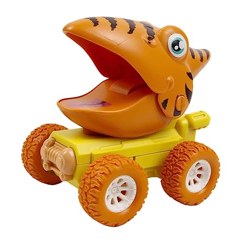 Gogogmee 1Stk Dinosaurier-Spielzeugauto entlang Trägheitsfahrzeug Autos Kinder Auto Kinder puppenwagen Auto drücken, um zu Push-Go-Auto- Plastik von Gogogmee