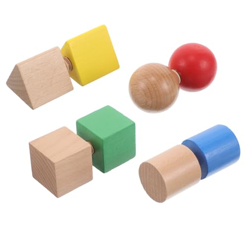 Gogogmee 1set Manipulatives Holzspielzeug Für Kinder, Geometrisches Lernspielzeug, Formen, Feinmotorik - entwicklungsspielzeug, Pädagogisches Schraubendreher - Set Für Jungen Und Mädchen von Gogogmee