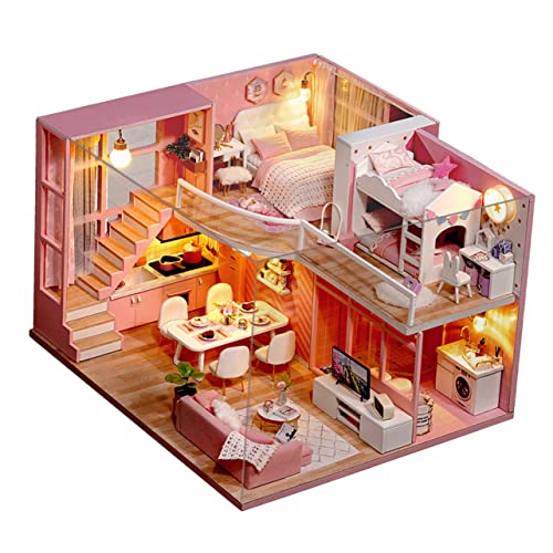 Gogogmee 1stk Mini-Wohnung Spielzeuge Miniatur DIY Miniatur DIY Wohnung Spielzeug Zum Manuellen Zusammenbauen Wohnung Selber Bauen Mini- Zum Selbermachen Kabinenmodell von Gogogmee