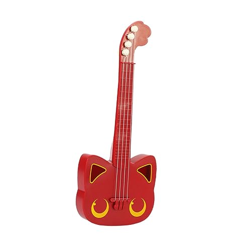 Gogogmee 2 STK Simulations-Ukulele Starter-Ukulele Spielzeug Für Kinder Mini-Ukulele Kinderspielzeuggitarre Kinder-Ukulele-Spielzeug Kleine Gitarre Für Kinder Kinderinstrument Rot Plastik von Gogogmee