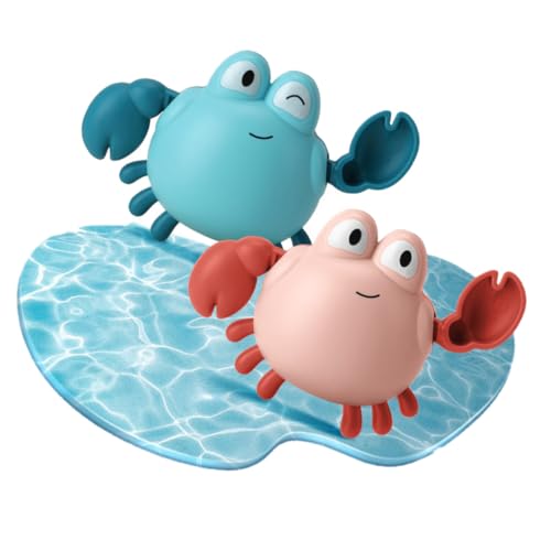 Gogogmee 2 STÜCK Teiliges Badespielzeug Aufziehbarer Babykrabbe Wasserspielzeug für Kleinkinder Bunter Badewannenspaß Sicheres Material Sanft zur Babyhaut Zufällige Farbe Zufällige Farbe Gogogmee 2 STÜCK Teiliges Badespielzeug Aufziehbarer Babykrabbe Wasserspielzeug für Kleinkinder Bunter Badewannenspaß Sicheres Material Sanft zur Babyhaut Zufällige Farbe Zufällige Farbe von Gogogmee