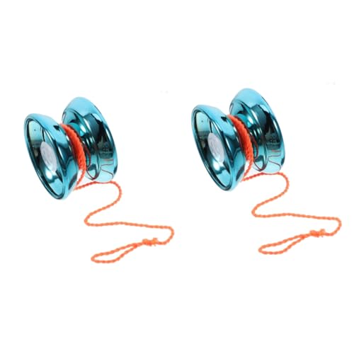 Gogogmee 2 Sätze Jo-jo Fingerball Spielzeuge Mit -bällen Yoyo-Spielzeug Outdoor-Spielzeug Kleine Jojos Yoyo-bälle Für Anfänger Yo-yos Für Anfänger Aluminiumlegierung Sky-Blue von Gogogmee