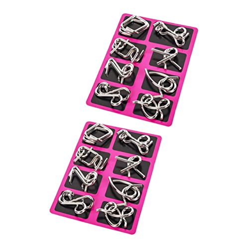 Gogogmee 2 Sätze Premium Entwirrungsrätsel Draht Puzzle Interlock Gehirntrainer Edelstahl für Erwachsene Reise Fidget Spiel Gogogmee 2 Sätze Premium Entwirrungsrätsel Draht Puzzle Interlock Gehirntrainer Edelstahl für Erwachsene Reise Fidget Spiel von Gogogmee