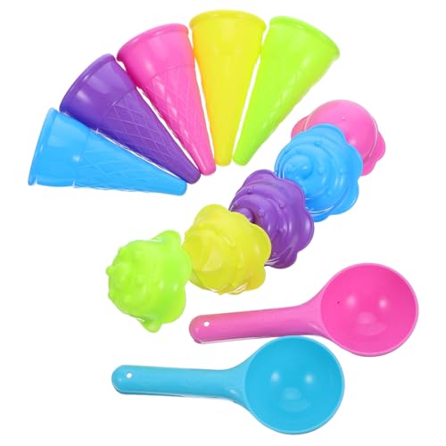 Gogogmee 2 Sätze Strandspielzeug Sandlöffel und Eiscreme Sandform aus Lebensmittelechtem Kunststoff Robust und Sicher für Kleinkinder Geeignet für Sandkasten Strand und Indoor-spielspaß Gogogmee 2 Sätze Strandspielzeug Sandlöffel und Eiscreme Sandform aus Lebensmittelechtem Kunststoff Robust und Sicher für Kleinkinder Geeignet für Sandkasten Strand und Indoor-spielspaß von Gogogmee