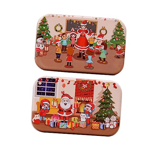 Gogogmee 2 Sätze Weihnachts Holzpuzzle DIY Lernspielzeug Pädagogisches Jigsaw mit Weihnachtsmotiven für Kognitive und Stressabbau Gogogmee 2 Sätze Weihnachts Holzpuzzle DIY Lernspielzeug Pädagogisches Jigsaw mit Weihnachtsmotiven für Kognitive und Stressabbau von Gogogmee