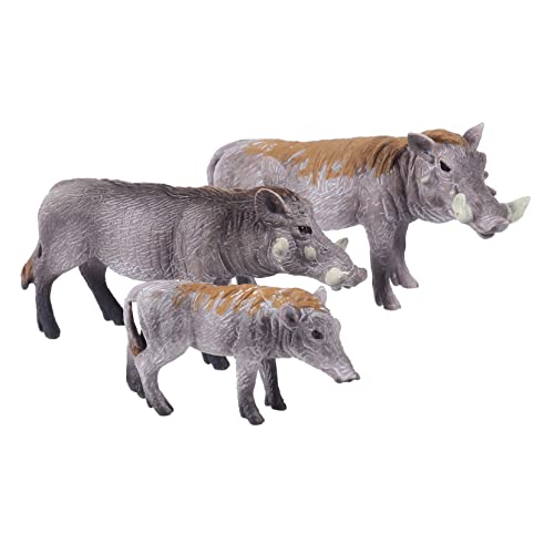 Gogogmee 2 Sets Wildschwein Modell Ornamente Simulation Wildschwein Figur Emulation Wildschwein Spielzeug Modell Kuchenspielzeug Lebendiges Wildschwein Modell Wildschwein Statue von Gogogmee