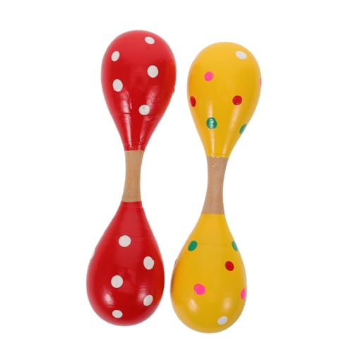 Gogogmee 2 Stück Holz-Maracas für Junge Mädchen und Doppelseitige Rasseln für Frühe Musikförderung Leichte Hand-Percussion Instrumente zur Rhythmus Hörsensibilitätsschulung Sicher und Gogogmee 2 Stück Holz-Maracas für Junge Mädchen und Doppelseitige Rasseln für Frühe Musikförderung Leichte Hand-Percussion Instrumente zur Rhythmus Hörsensibilitätsschulung Sicher und von Gogogmee