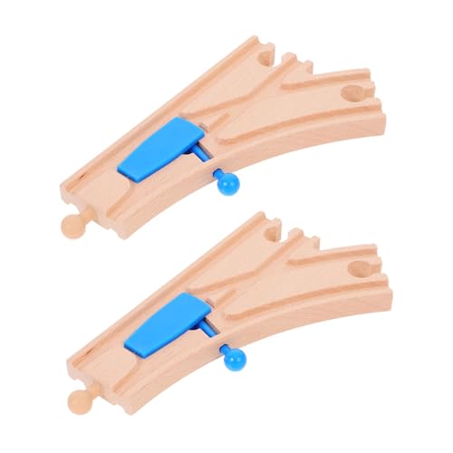 Gogogmee 2 Stück Holzeisenbahn Erweiterungsset Blaue Weiche Holzspielzeug Schienen Zubehör Kompatibel mit Meisten Marken Fördert Motorik Kreativität und Räumliches Denken Gogogmee 2 Stück Holzeisenbahn Erweiterungsset Blaue Weiche Holzspielzeug Schienen Zubehör Kompatibel mit Meisten Marken Fördert Motorik Kreativität und Räumliches Denken von Gogogmee