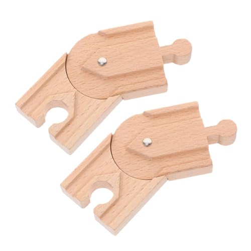 Gogogmee 2 Stück Holzschienen Zubehör Teiliges Erweiterungsset aus Natürlichem Holz für Holzeisenbahn Kreative Szenengestaltung für Jungen und Mädchen Fördert Motorische Fähigkeiten und Gogogmee 2 Stück Holzschienen Zubehör Teiliges Erweiterungsset aus Natürlichem Holz für Holzeisenbahn Kreative Szenengestaltung für Jungen und Mädchen Fördert Motorische Fähigkeiten und von Gogogmee