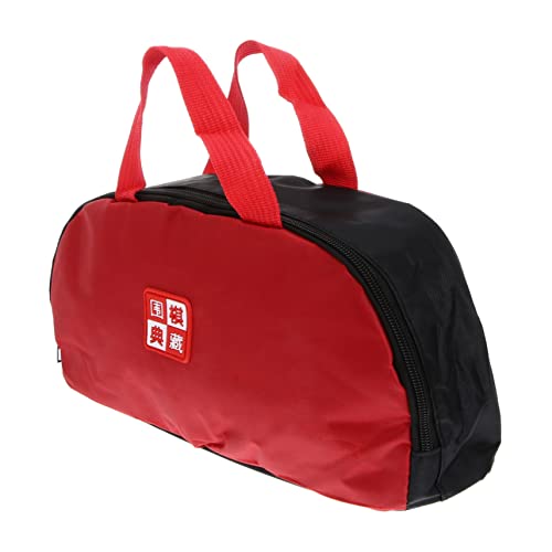 Gogogmee 2 Stück Karton Aufbewahrungstasche Schicke Taschen Für Brettspiele Reisetasche Reise-Organizer-Taschen Gobang-Spiel Schachtasche Spielzubehör Gehen Polyester Rot von Gogogmee