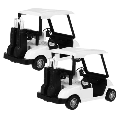 Gogogmee 2 Stück Mini-golfwagen-Modell, Spielzeug Zum Zurückziehen, Action-Wagen-Requisiten, Druckguss, Golfwagen-rückzugsfahrzeugmodelle Für Golfwagen-Motto-partydekorationen von Gogogmee