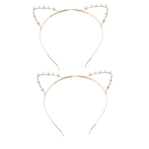 Gogogmee 2 Stück Perlenbesetztes Katzenohren Haarband Elegantes Stirnband mit Zarten Perlen Niedliches Accessoire für Frauen und Mädchen Vielseitig für Alltag Partys und Halloween Cosplay Gogogmee 2 Stück Perlenbesetztes Katzenohren Haarband Elegantes Stirnband mit Zarten Perlen Niedliches Accessoire für Frauen und Mädchen Vielseitig für Alltag Partys und Halloween Cosplay von Gogogmee