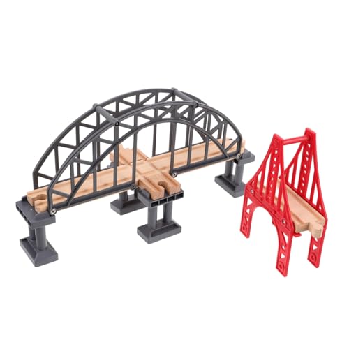 Gogogmee 2 Stück Robuste Holzeisenbahn Brücke für Kleines Zugschienen Modell Langlebig und Sicher Fördert Kreativität und Feinmotorik Erweiterbar für Vielfältige Zugszenen Gogogmee 2 Stück Robuste Holzeisenbahn Brücke für Kleines Zugschienen Modell Langlebig und Sicher Fördert Kreativität und Feinmotorik Erweiterbar für Vielfältige Zugszenen von Gogogmee
