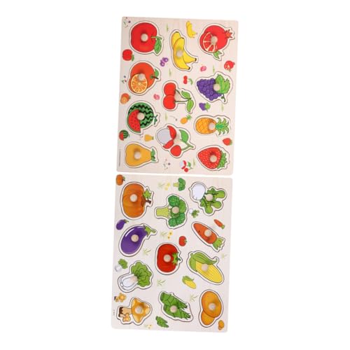 Gogogmee 2 Stück Teiliges Holzpuzzle Obst Gemüse Montessori Lernspielzeug Vorschule Früherziehung Motorik Spiel für Kleinkinder Gogogmee 2 Stück Teiliges Holzpuzzle Obst Gemüse Montessori Lernspielzeug Vorschule Früherziehung Motorik Spiel für Kleinkinder von Gogogmee
