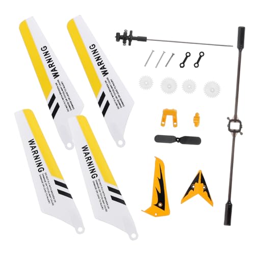 Gogogmee 2-Teiliges Set syma s107g ersatzteile RC-Hubschrauber Ferngesteuerter Helikopter Heckstützen messerklinge klingenschutz Blades rc Hubschrauber ersatzteile syma s107g zubehör Yellow von Gogogmee