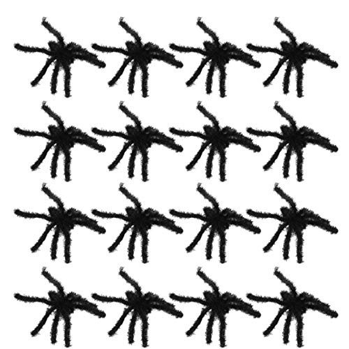 Gogogmee 20 STK Halloween-Simulationsspinne Halloween Party Decoration Halloween Spider Decoration gefälschte Schwarze Spinnen Mini-Spinne Spielzeuge knifflige Insektenrequisiten von Gogogmee