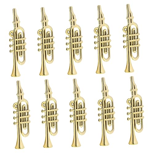 Gogogmee 20 Stück Mini Musikinstrument Modell Musikinstrumente Weihnachtsdekoration Golddekor Miniaturen Für Weihnachten Miniatur Instrumente Weihnachtsparty Gastgeschenke von Gogogmee