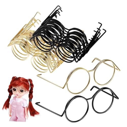 Gogogmee 20 Stück Miniaturbrillen für Puppen aus Metalldraht Langlebige und Modische Mini Brillen in Gold und Schwarz Stilvolle Puppenaccessoires Einfach Anzuziehen Vielseitig Kombinierbar Gogogmee 20 Stück Miniaturbrillen für Puppen aus Metalldraht Langlebige und Modische Mini Brillen in Gold und Schwarz Stilvolle Puppenaccessoires Einfach Anzuziehen Vielseitig Kombinierbar von Gogogmee