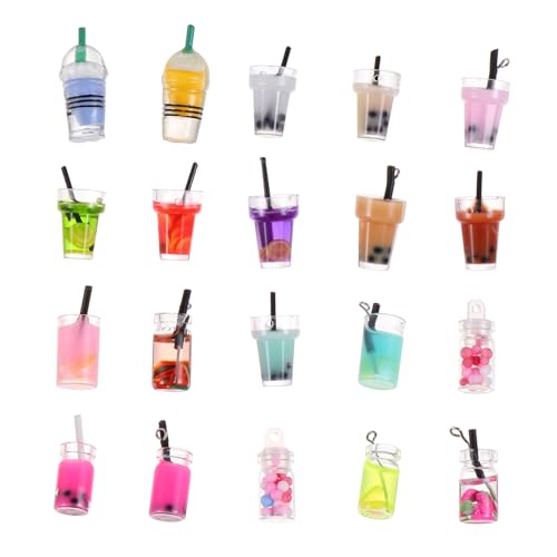 Gogogmee 20 Stück Teiliges DIY Resin Milchtee Anhänger Miniatur Simulation Milchtee Becher Dekoration Puppenhaus Zubehör für Handyhüllen Haarspangen Kreative Bastelmaterialien Gogogmee 20 Stück Teiliges DIY Resin Milchtee Anhänger Miniatur Simulation Milchtee Becher Dekoration Puppenhaus Zubehör für Handyhüllen Haarspangen Kreative Bastelmaterialien von Gogogmee